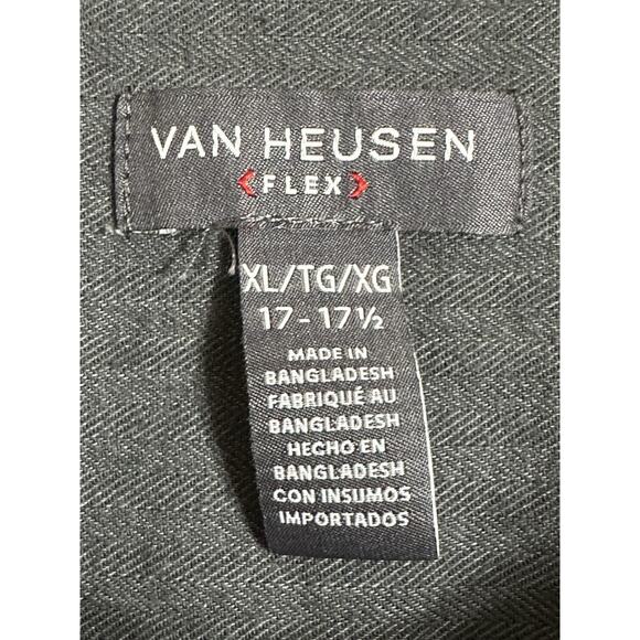 Van Heusen Flex Men’s Flannel Shirt Long Sleeve Plaid XL Classic Lumber Jack - Picture 6 of 12